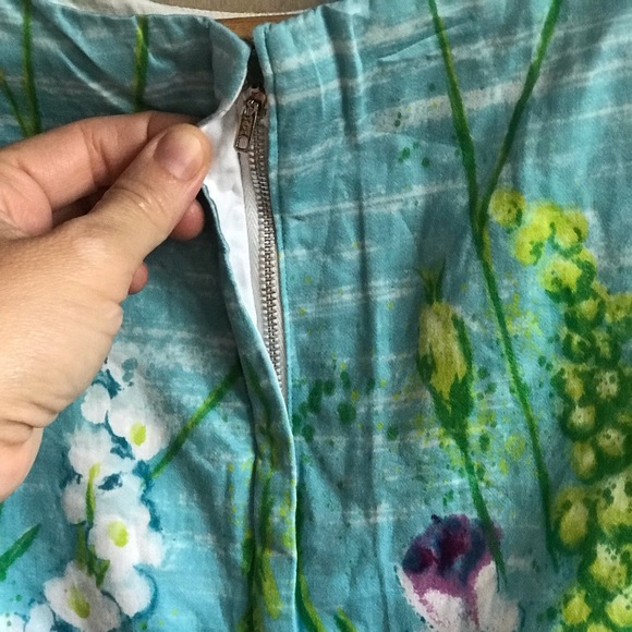 Vintage beautiful floral shift dress - Picture 7 of 11